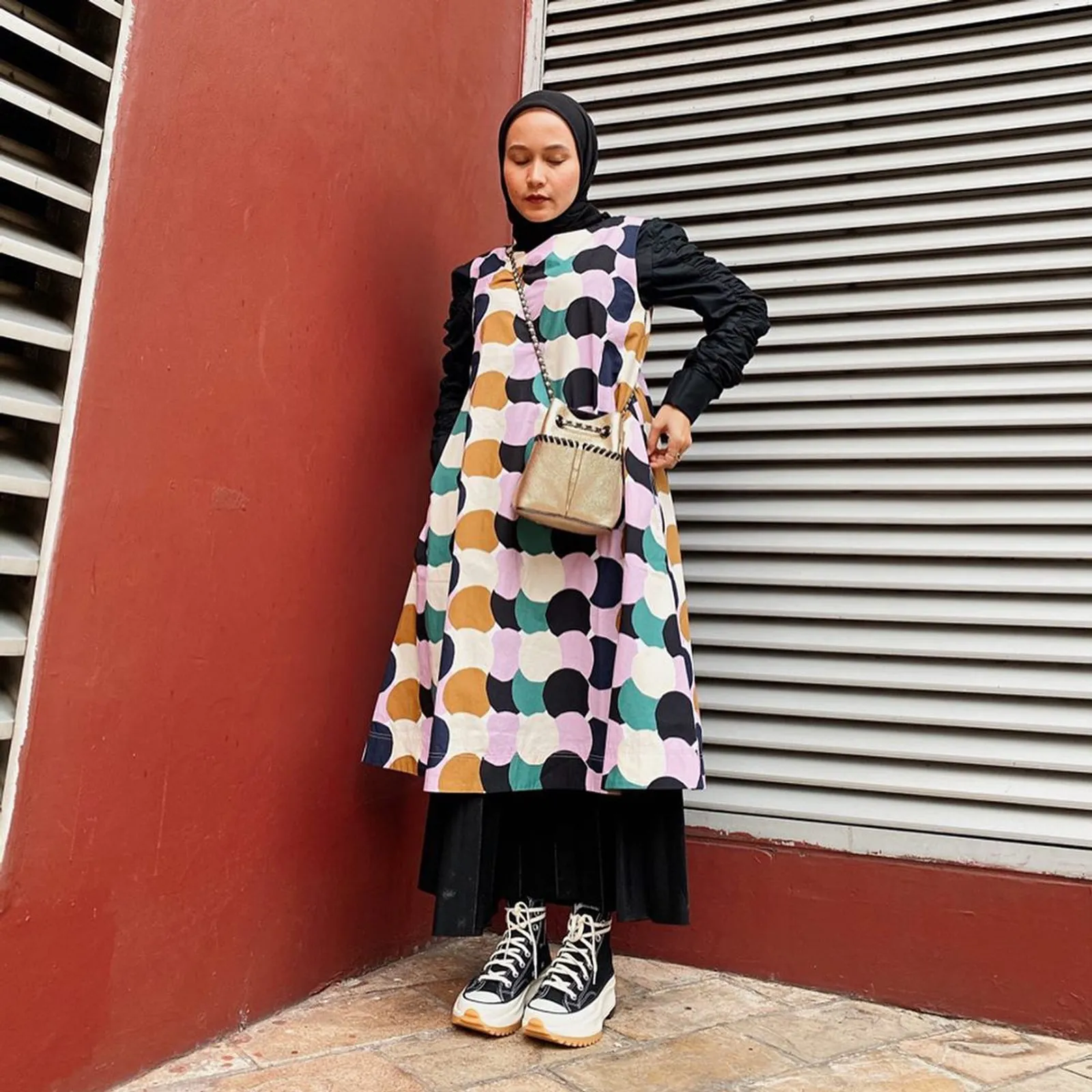 Mix n Match Dress Tanpa Lengan untuk Hijabers