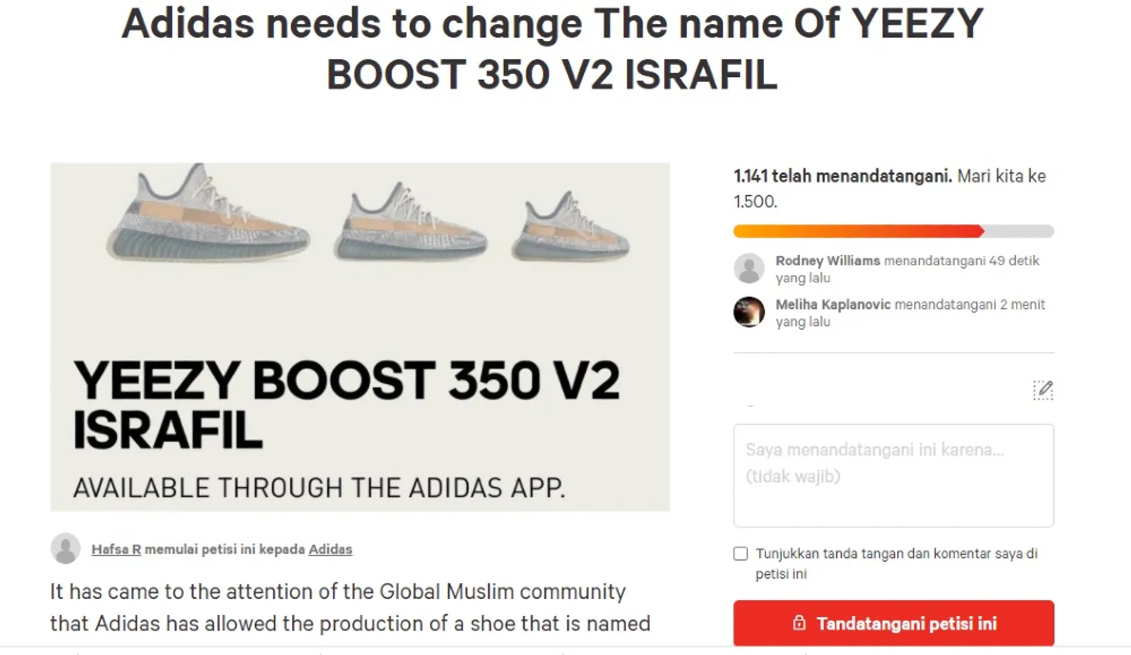 Dianggap Menghina Islam, Petisi Boikot Yeezy Kanye West Muncul