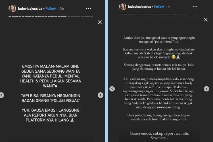 Sebut Seorang Perempuan 'Polusi Visual', Selebgram Ini Tuai Komentar