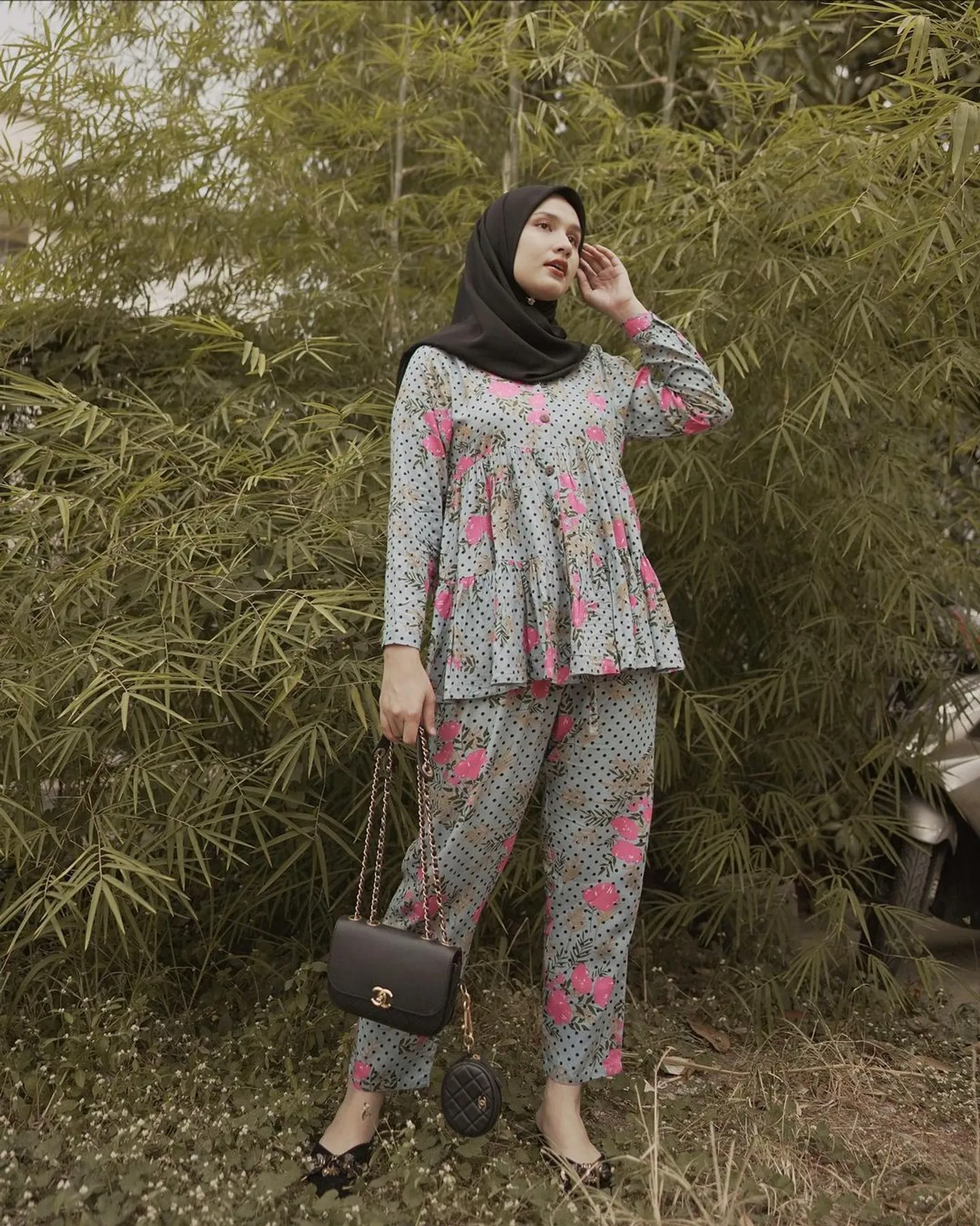 Tampil Kece Pakai Piyama, Contek OOTD a La Selebgram Hijab Indonesia