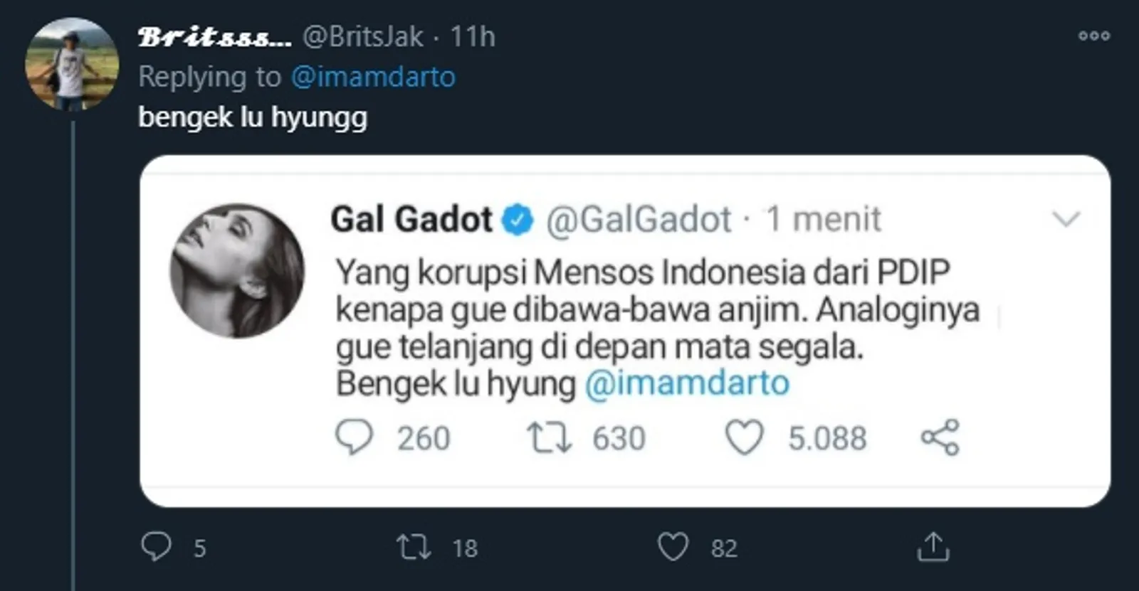 Analogikan Korupsi 17M dengan Gal Gadot, Imam Darto Diserbu Warganet