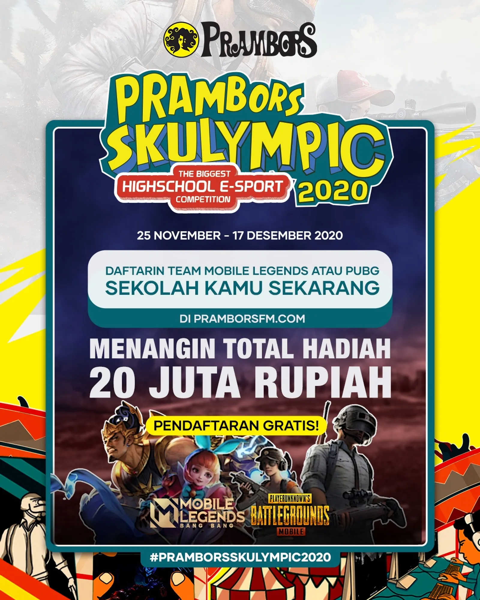 Dukung E-Sports Indonesia, Prambors Selenggarakan Kompetisi Skulympic
