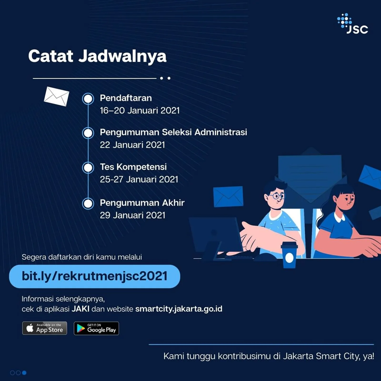 Catat, Ini Syarat dan Cara Daftar Lowongan Kerja Jakarta Smart City!