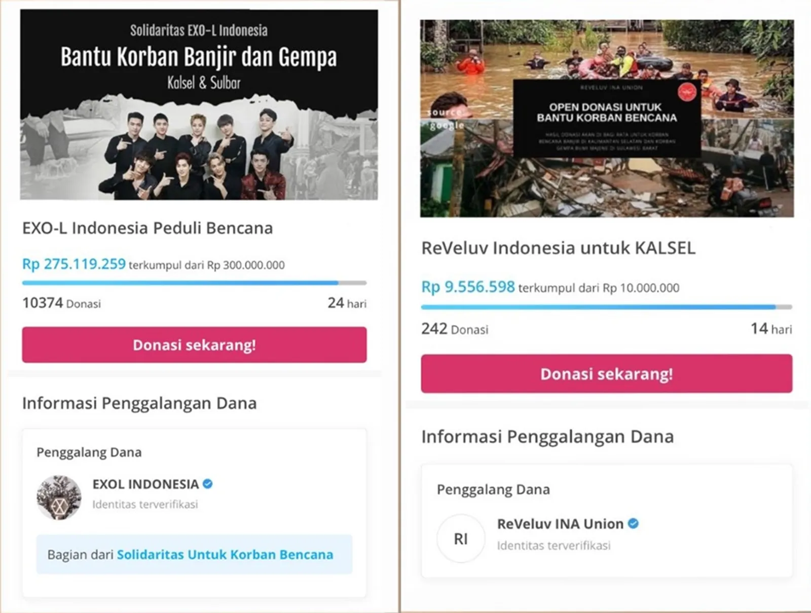 Ikuti Jejak Idola, 16 Fanbase Kpop Galang Dana Bencana untuk Indonesia