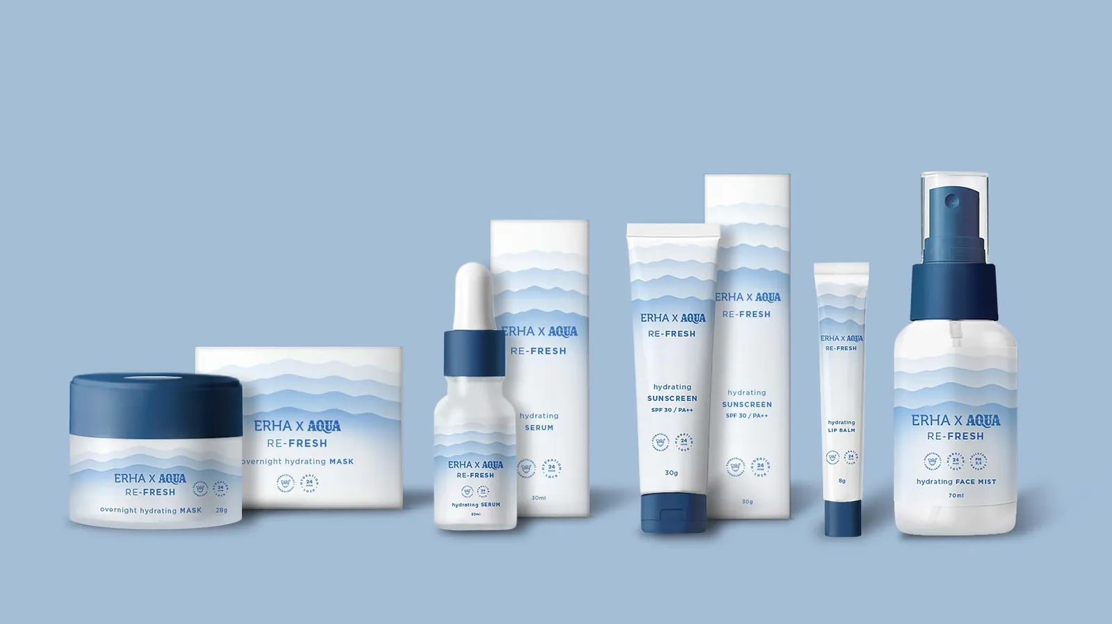 Gemas! Erha x Aqua Luncurkan Skincare untuk Melembapkan Kulit