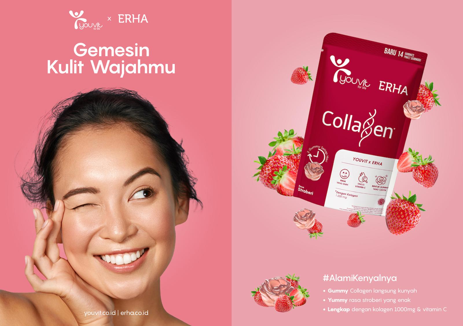 YouVit X Erha Collagen, Vitamin Kenyal untuk Kulit Lebih Gemes