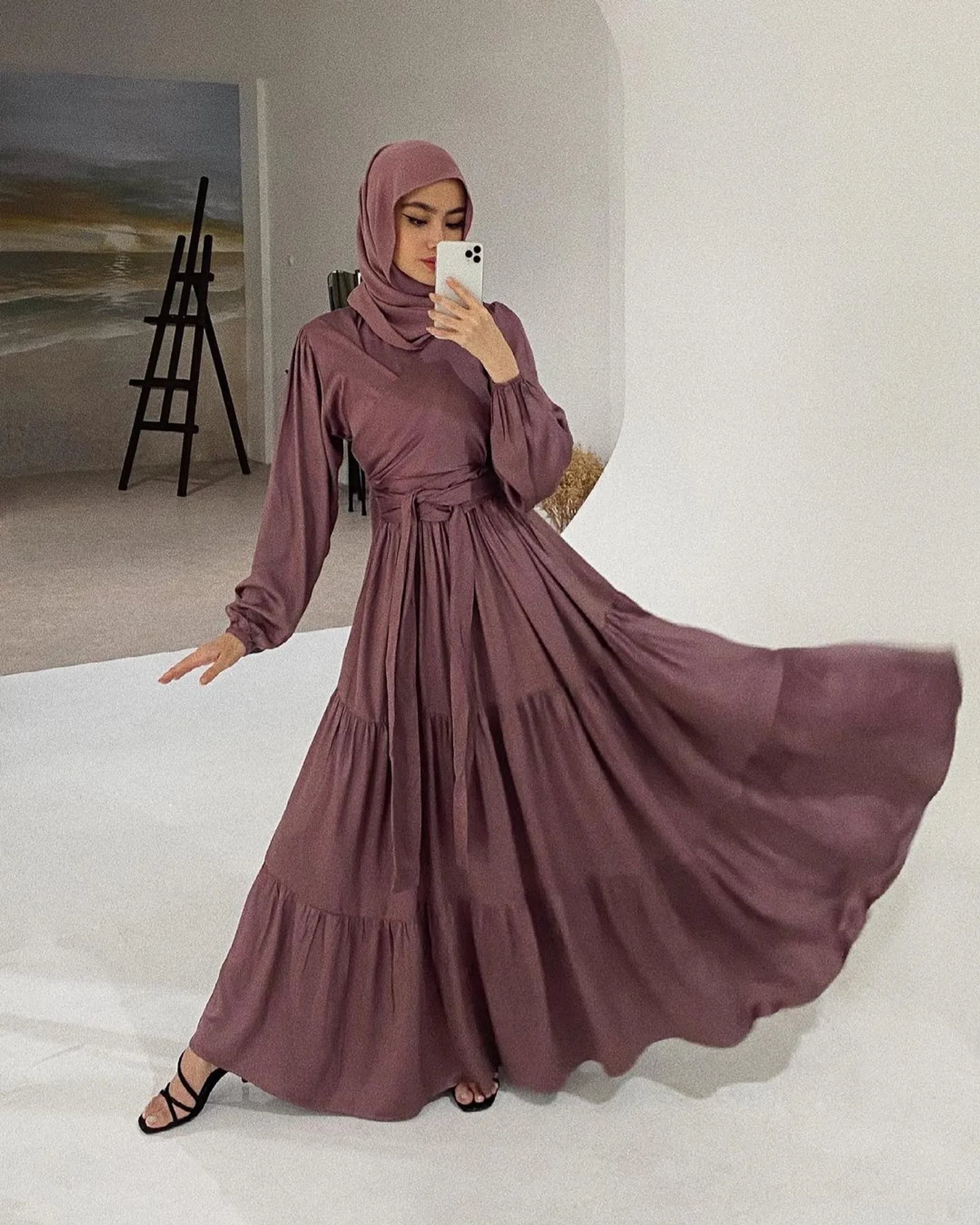 Inspirasi Model Dress Hijab Kekinian untuk Cewek Hijabers