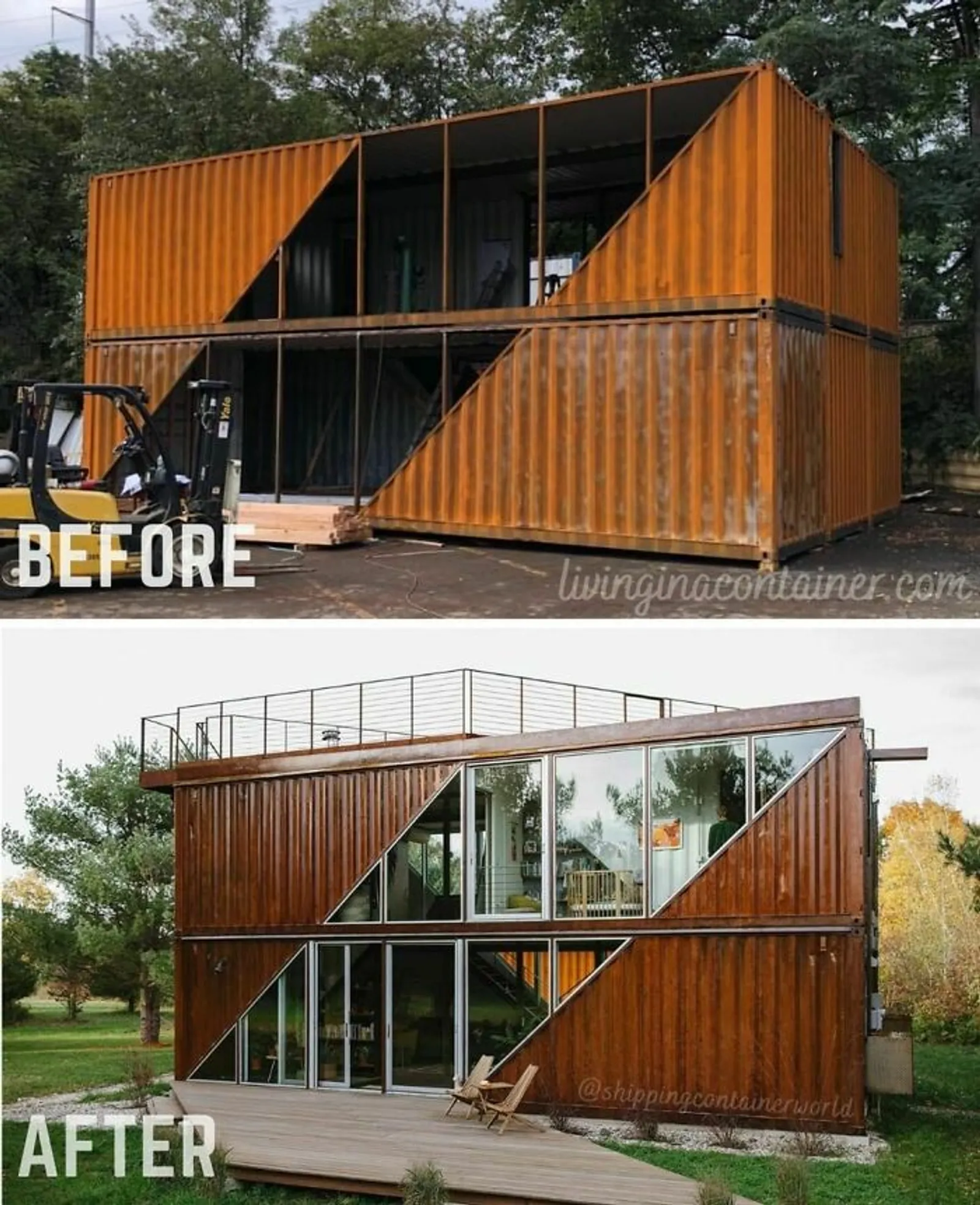 Lebih Murah, Ini 9 Inspirasi Rumah Estetik dari Container Bekas