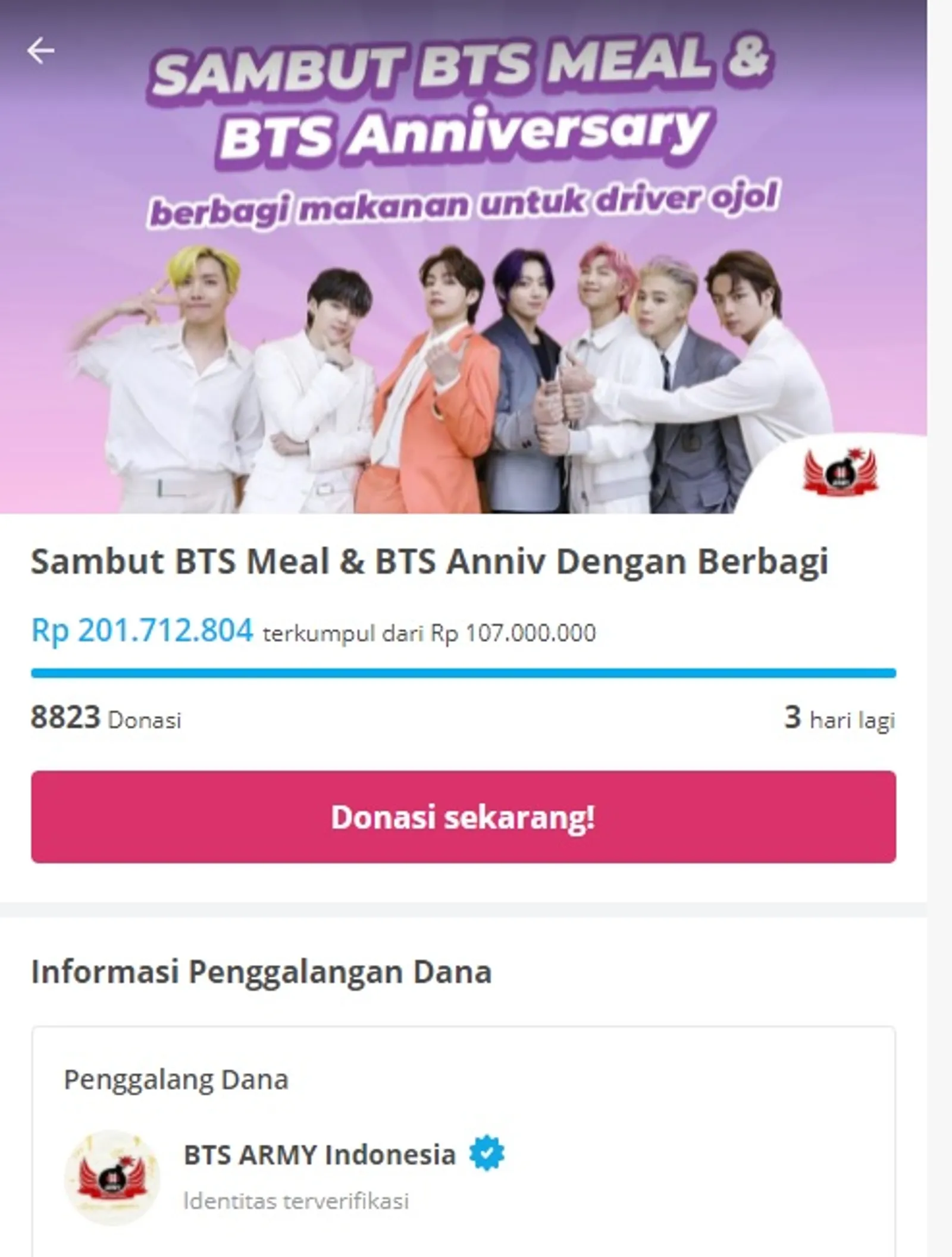 Jangan Remehkan BTS ARMY Indonesia yang Galang Dana Capai Rp201 Juta