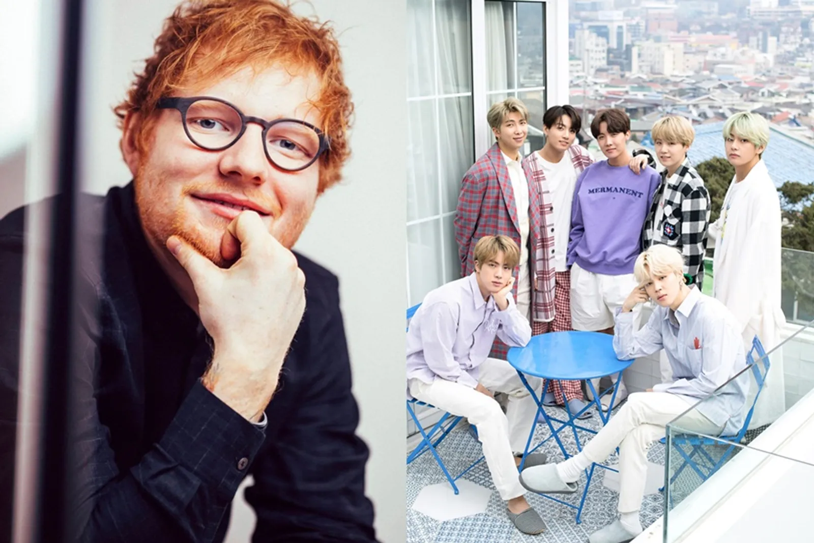 Jadi Ajang Reuni, Deretan Fakta Partisipasi Ed Sheeran di Lagu BTS
