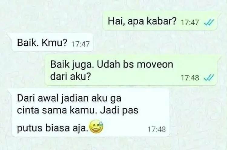 10 Chat Kocak Saat Kamu Kangen Tapi Gengsi Ngomong, Bikin Mikir!