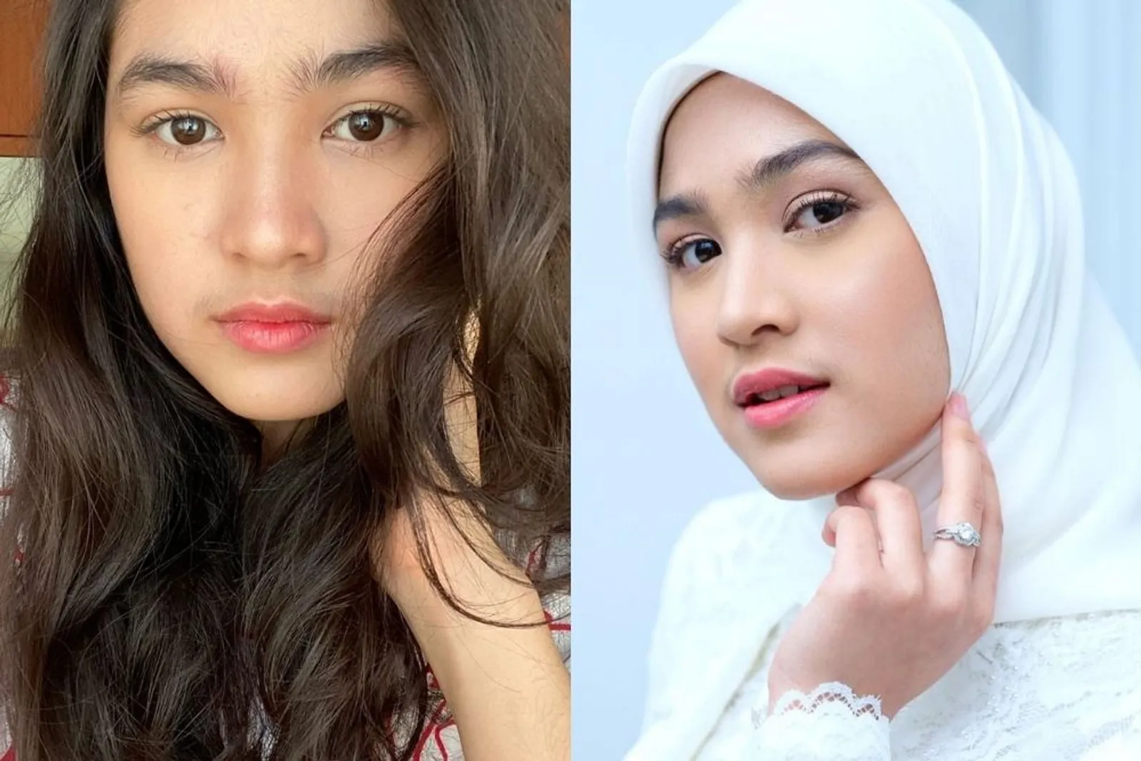 Begini Perbedaan Artis Muda Tanah Air Ketika Full Makeup vs Bare Face