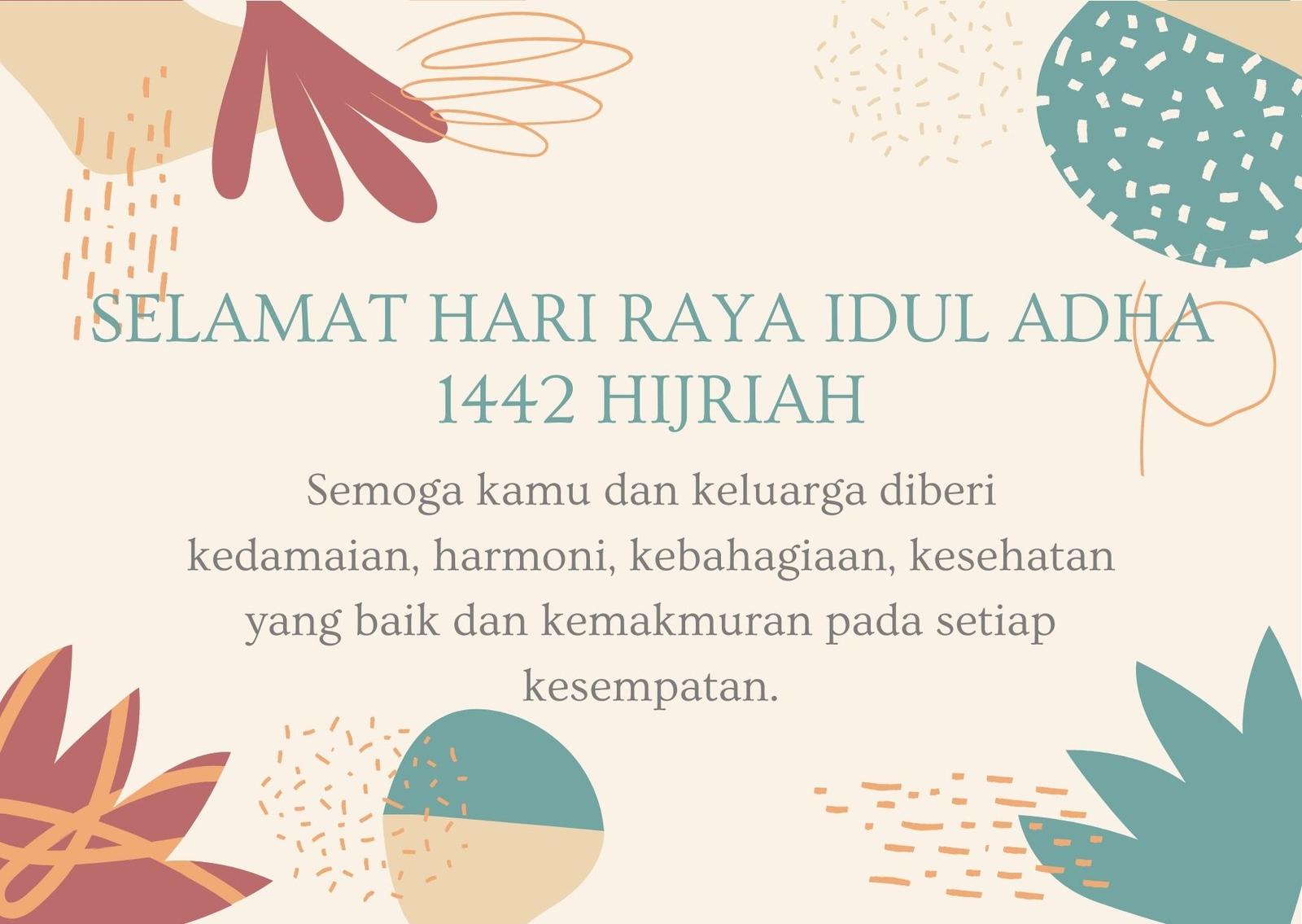 15 Ucapan Hari Raya Idul Adha 2021 Lengkap dengan Gambar