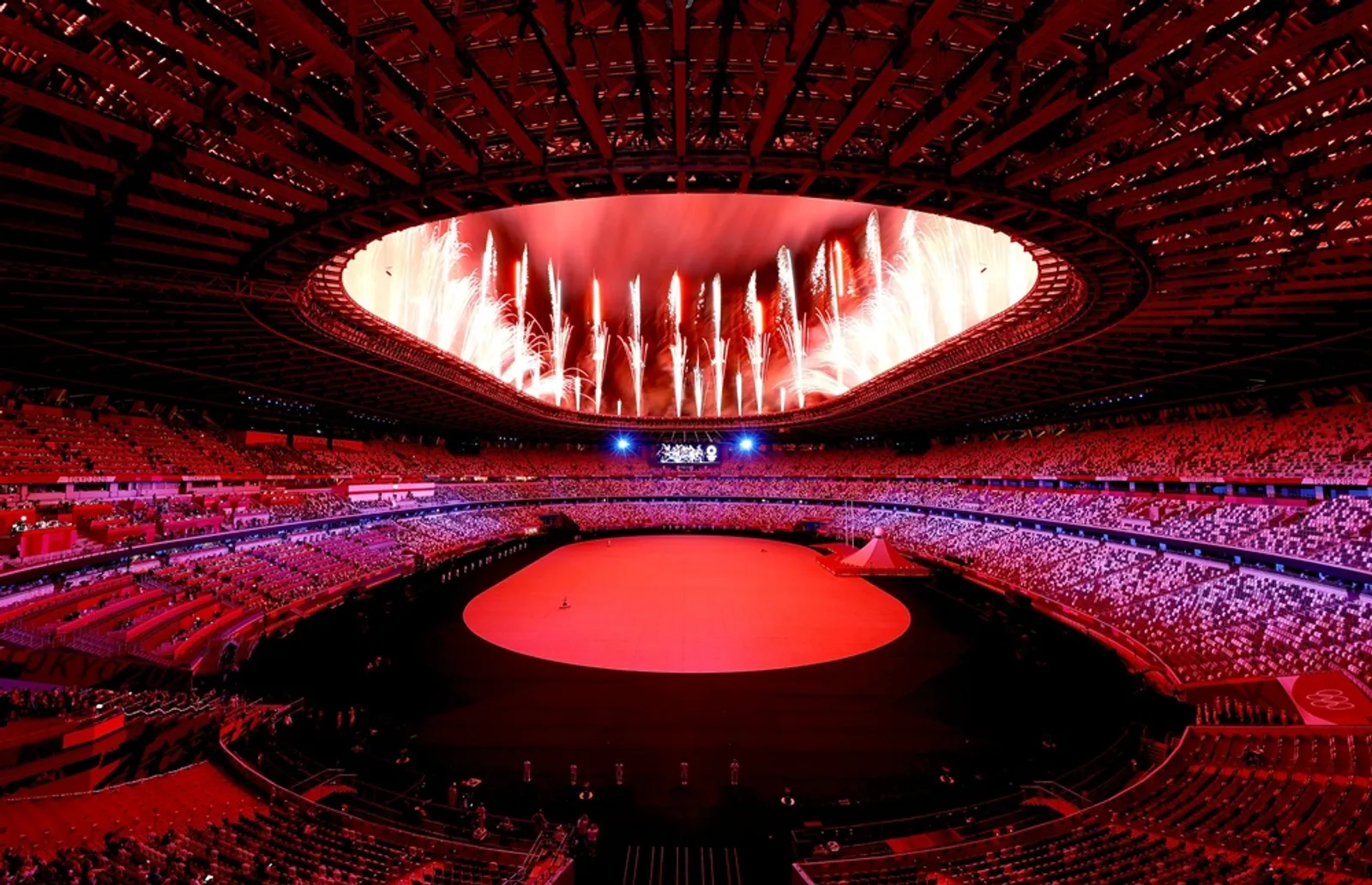 Deretan Foto Opening Ceremony Olimpiade Tokyo 2020, Super Meriah!