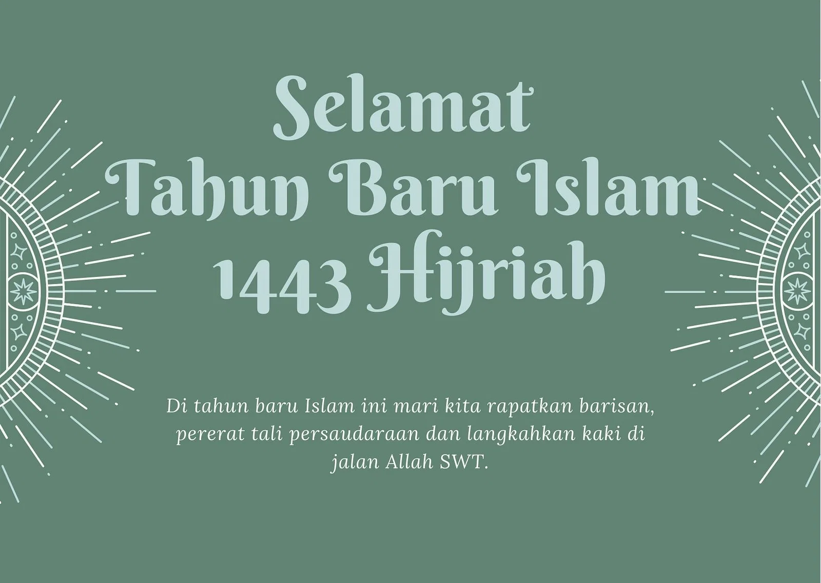 15 Ucapan Tahun Baru Islam 2021 Lengkap dengan Gambar