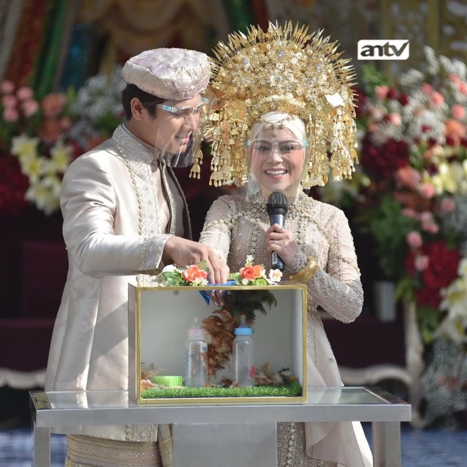 10 Momen Ngunduh Mantu Lesti dan Rizky Billar, Kental Adat Minang!