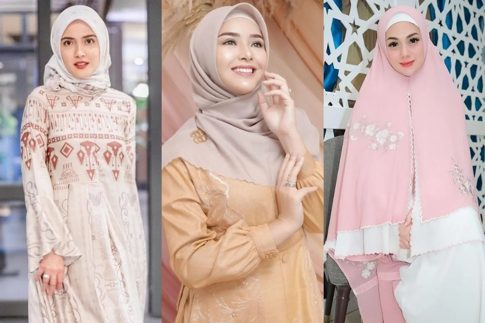 7 Potret Artis Non Muslim Kenakan Hijab, Bikin Hati Adem