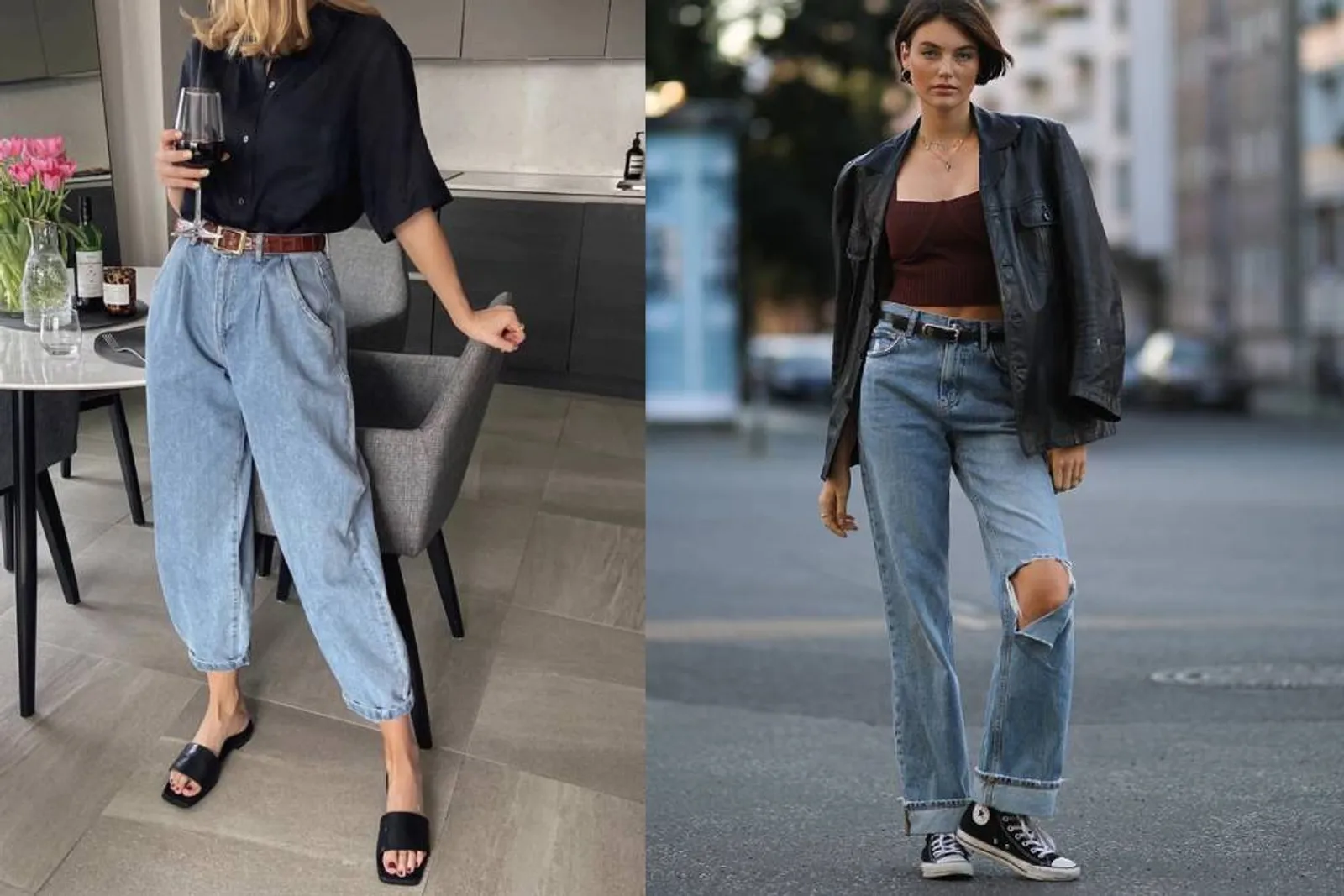 Perbedaan Mom Jeans dan Boyfriend Jeans
