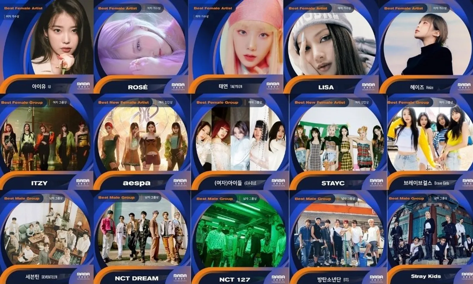 MAMA 2021 Is Coming! Ini Daftar Nominasi Mnet Asia Music Awards