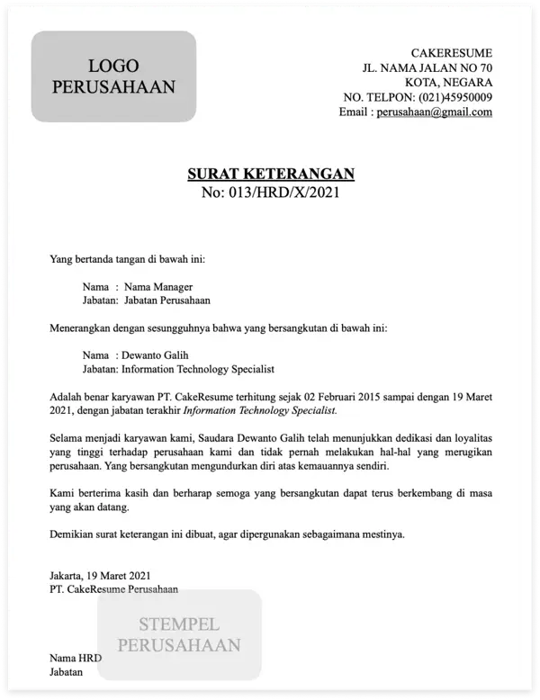 Berkas Penting untuk Urus Dokumen, Ini Contoh Surat Paklaring