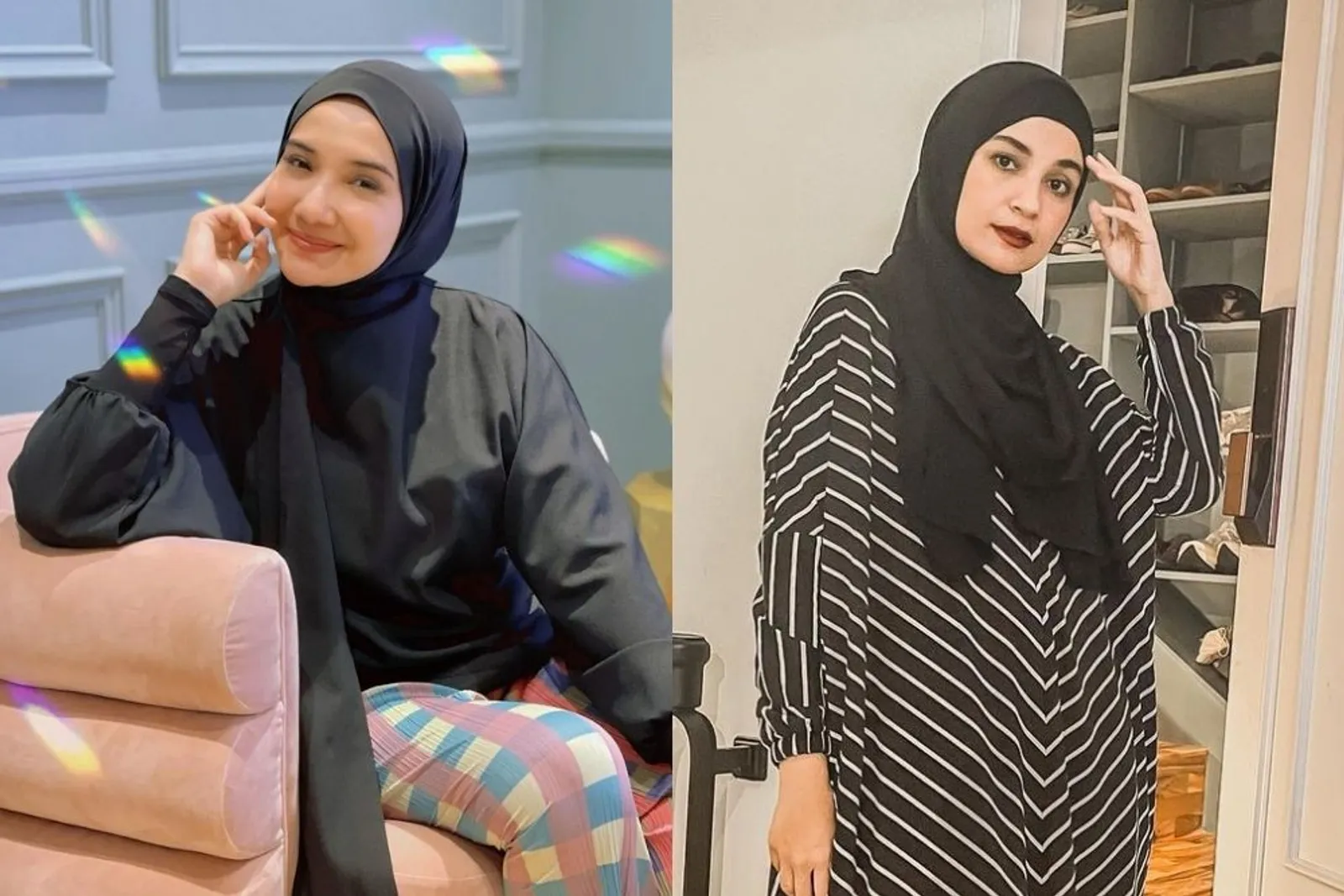 Adu Pesona Pasangan Kakak Adik yang Kompak Kenakan Hijab
