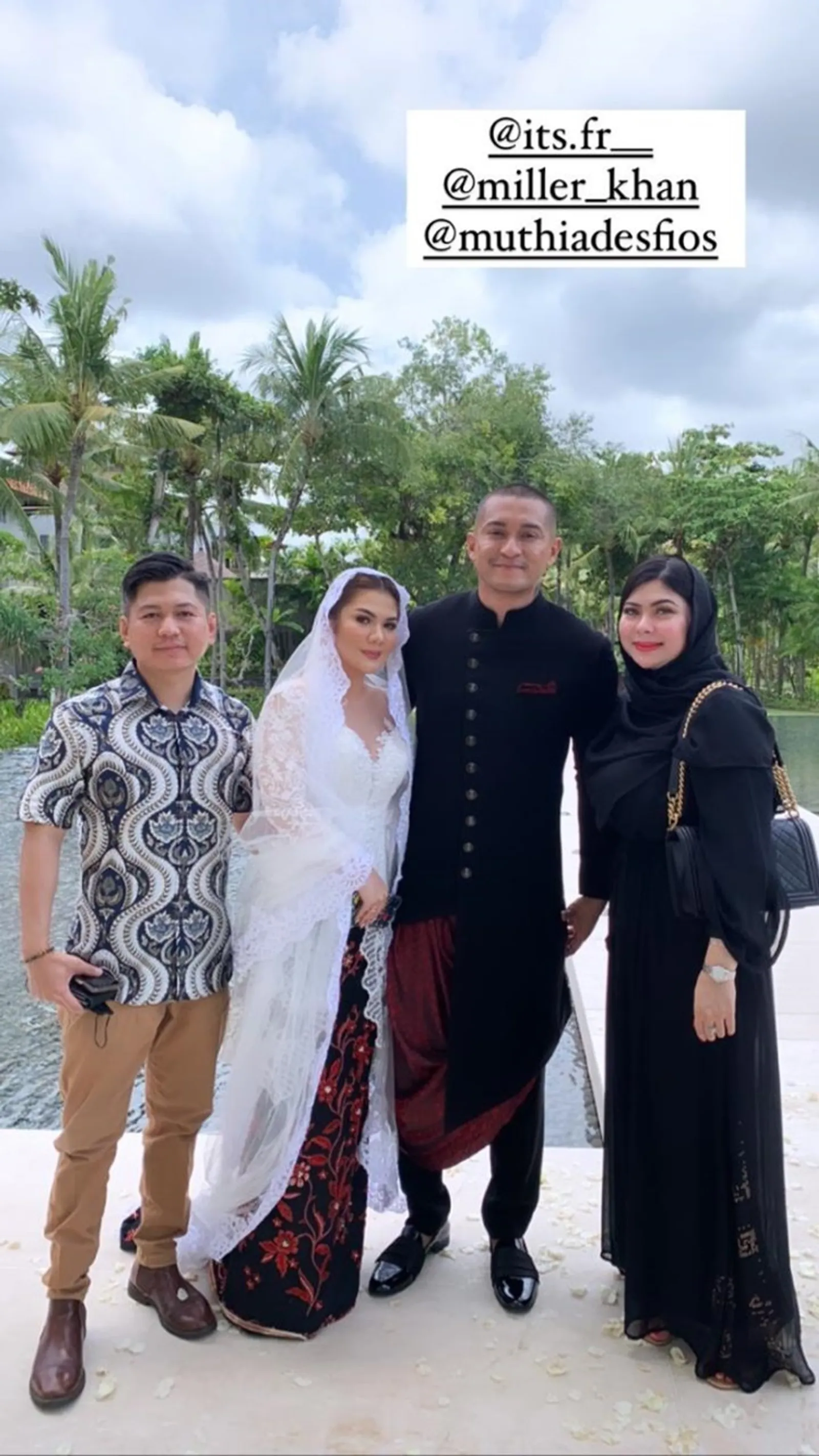 Digelar di Bali, Ini 7 Foto Pernikahan Miller Khan dan Farina Rebecca