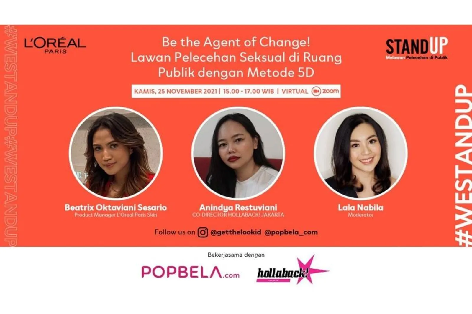 L'Oréal Paris Gandeng Hollaback Jakarta Kampanyekan Metode 5D