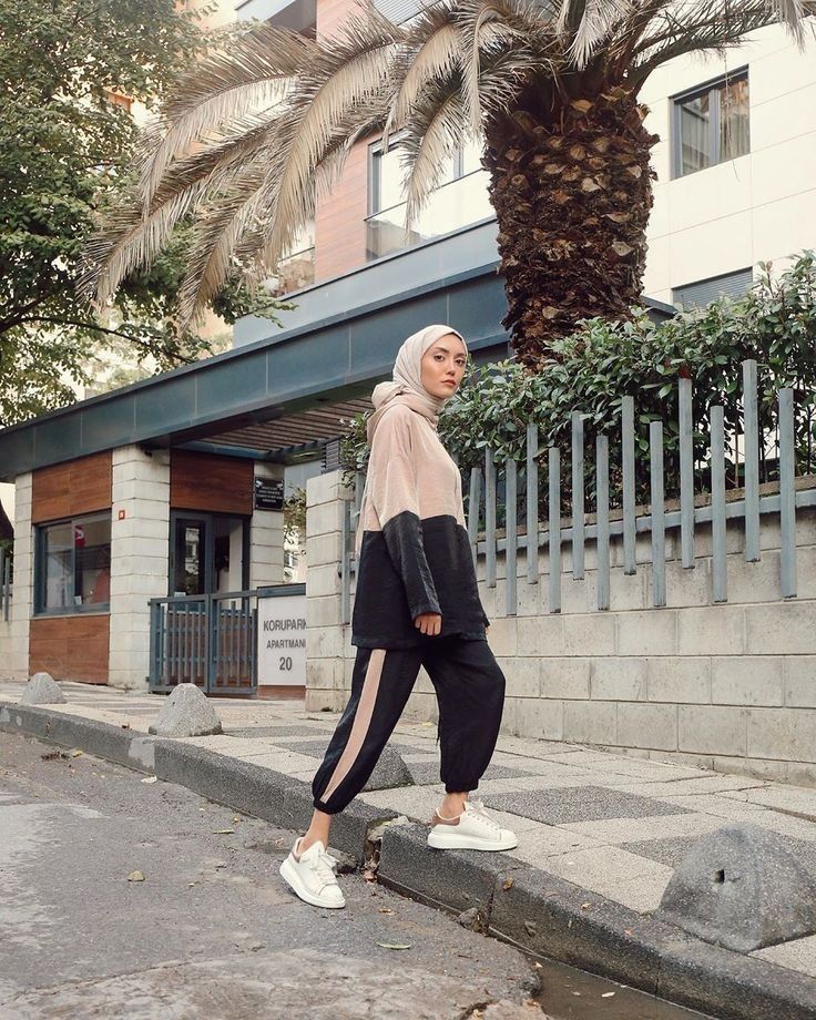 Ootd jogging shop hijab