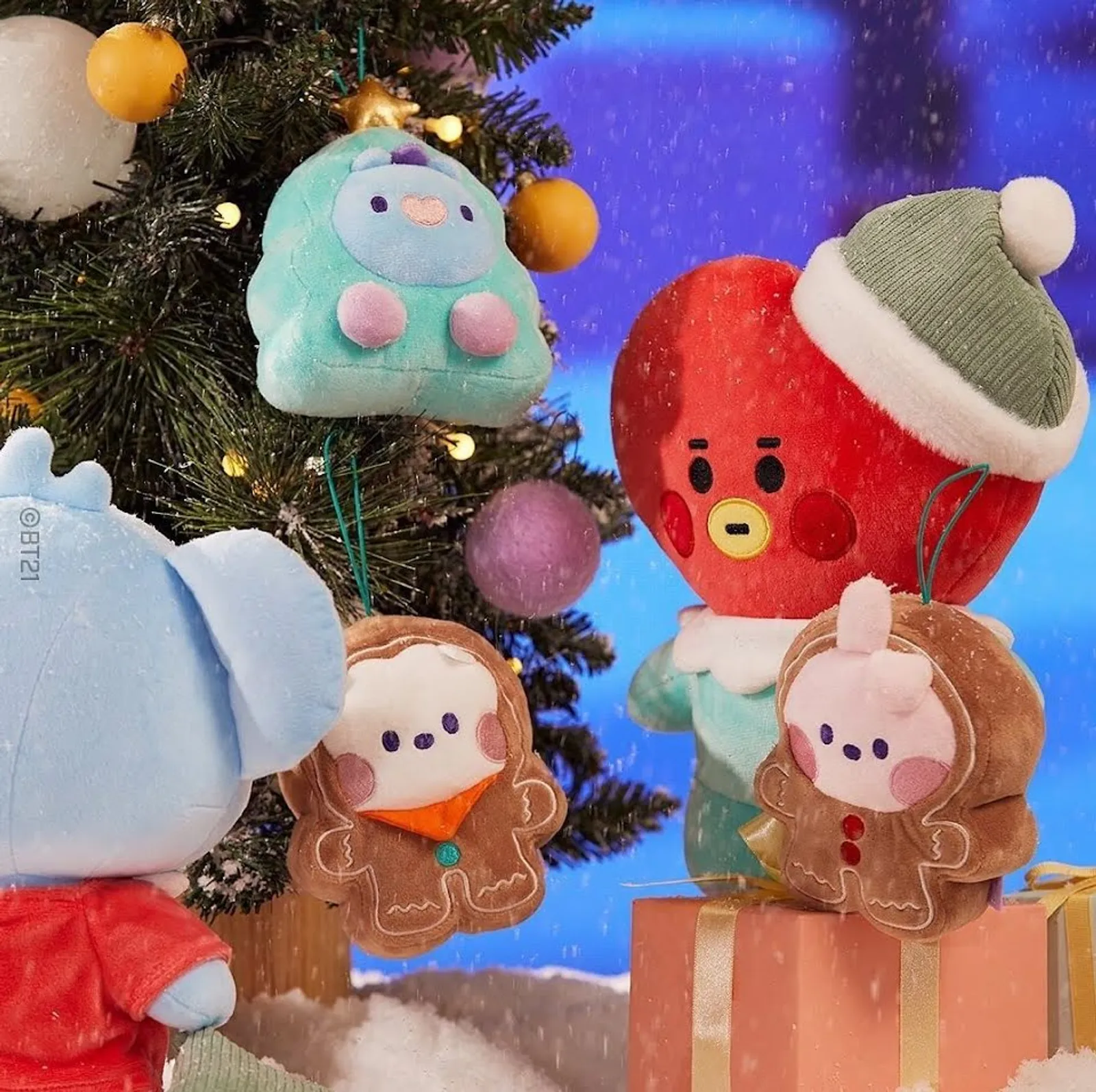 BTS x LINE FRIENDS Meluncurkan Merchandise BT21 Edisi Liburan Natal