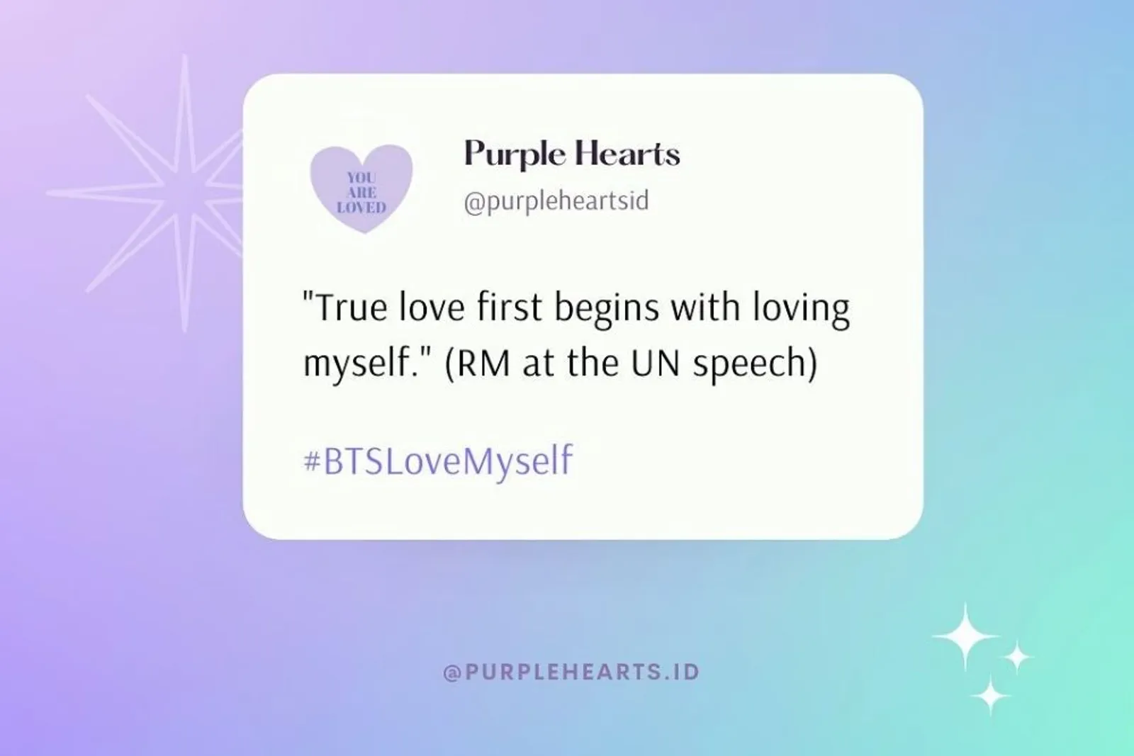 Purple Hearts, Ajak Kamu Memahami Pentingnya Self-Love