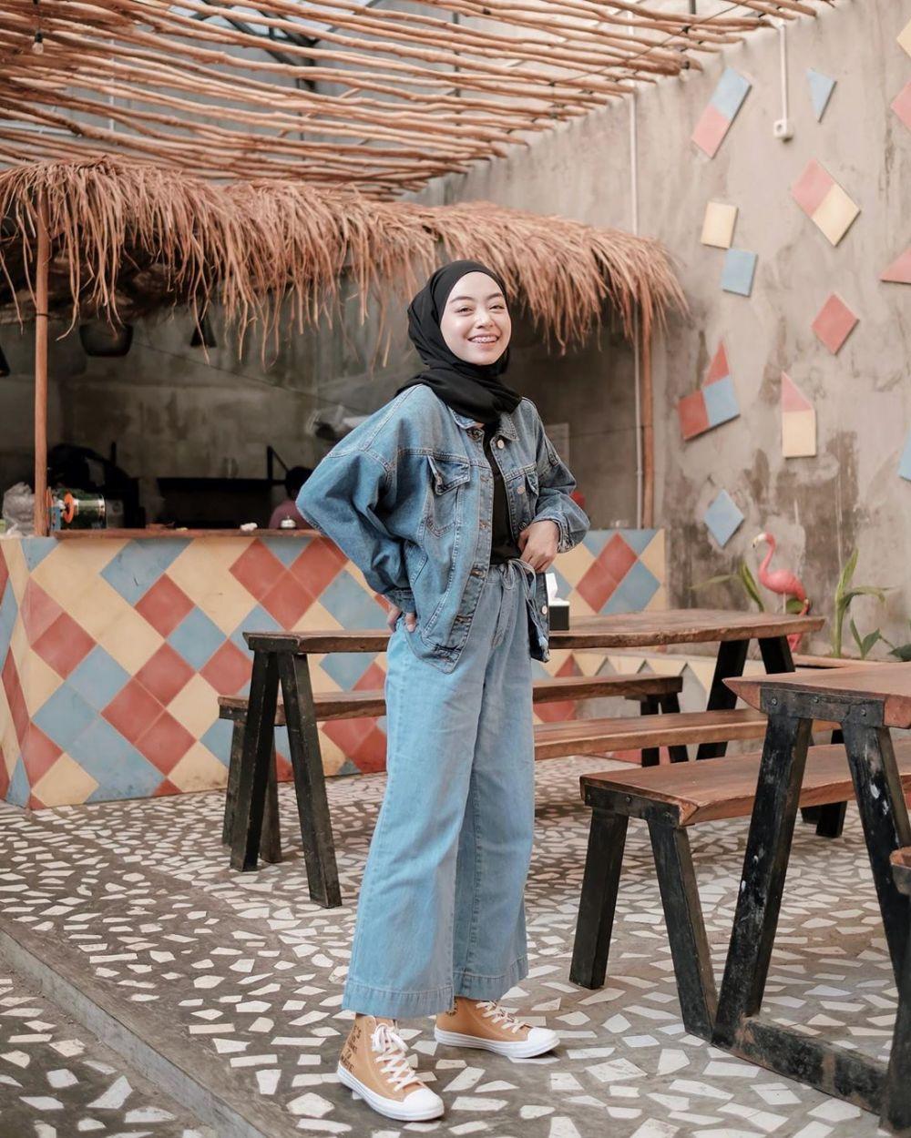 Ootd denim outlet hijab