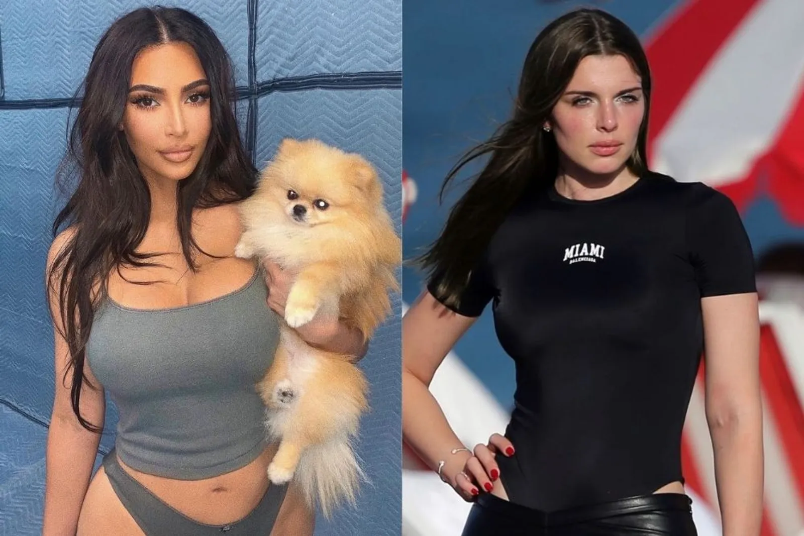 Mantan Kanye West, Adu Pesona Kim Kardashian vs Julia Fox