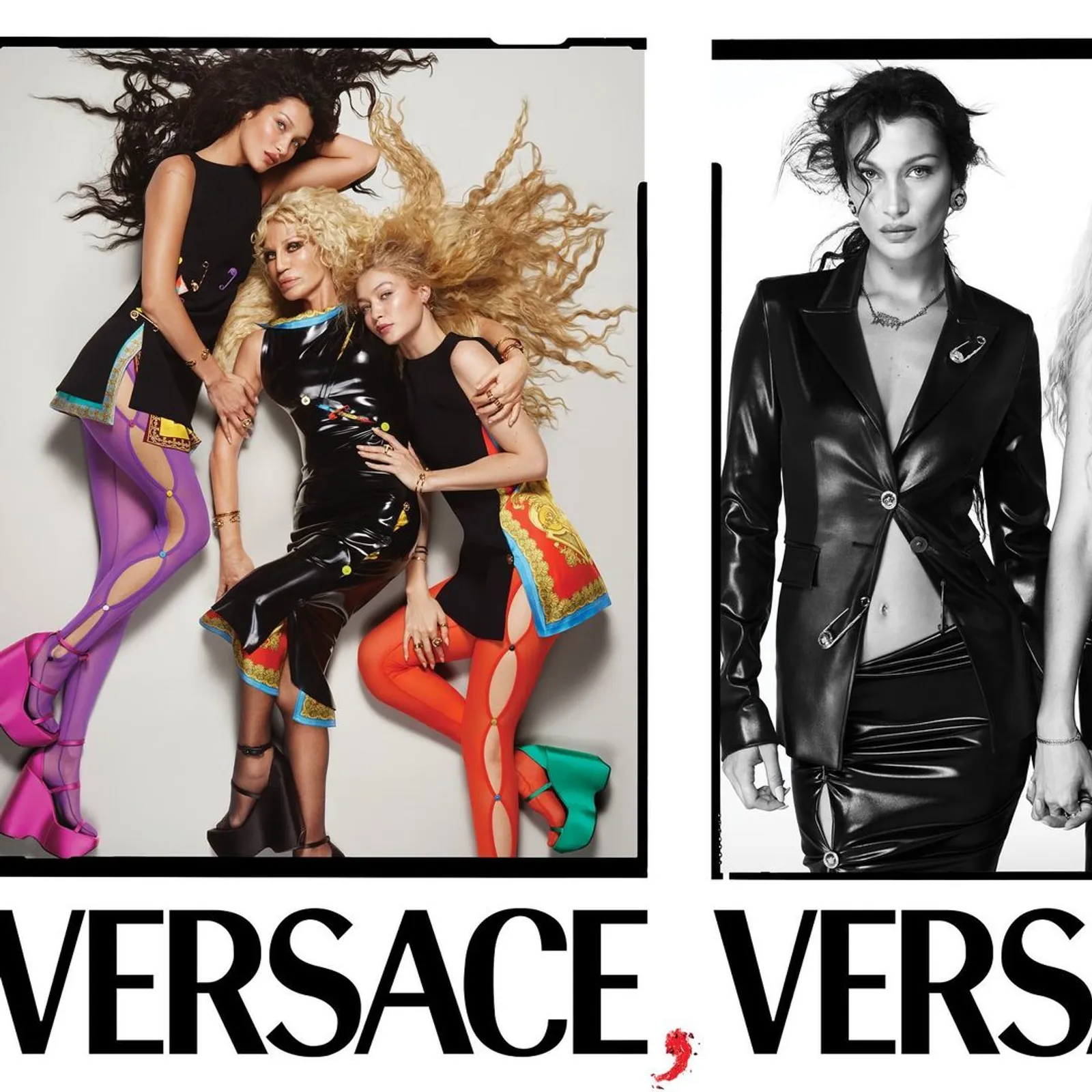 Penampilan Gigi dan Bella Hadid Rela Telanjang untuk Versace