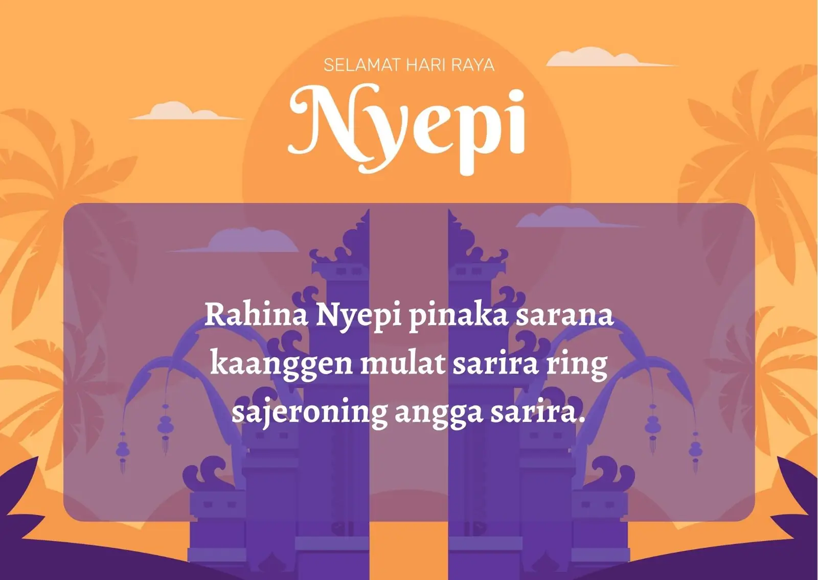 25 Ucapan Selamat Hari Raya Nyepi Lengkap dengan Gambar