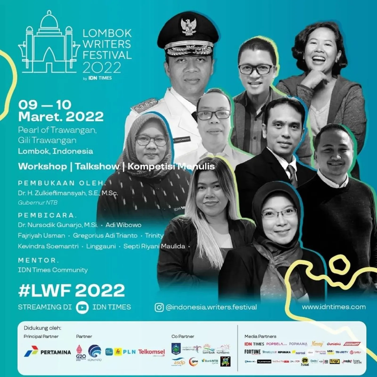 Lombok Writers Festival 2022 by IDN Times Hadir untuk Promosikan NTB