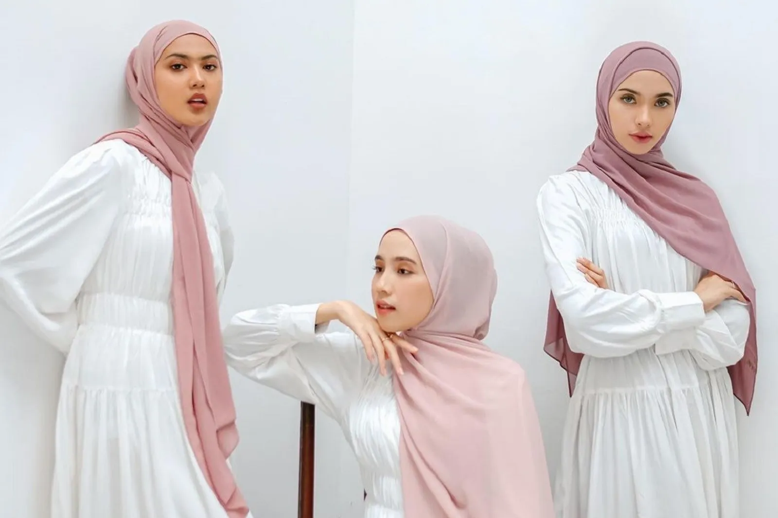 Rekomendasi Warna Hijab yang Membuat Wajah Terlihat Lebih Tirus