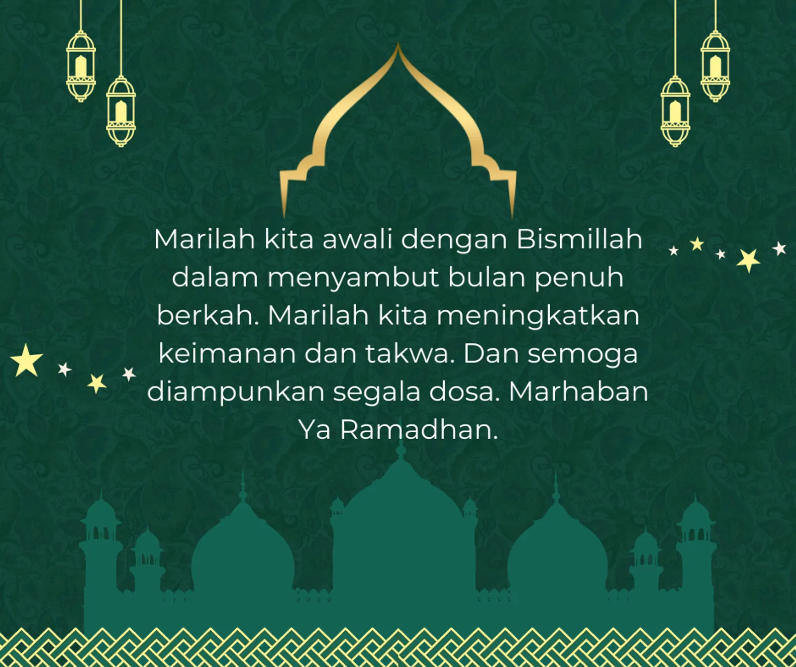 Ucapan Selamat Hari Ramadan yang Cocok Dibagikan ke Teman dan Kerabat