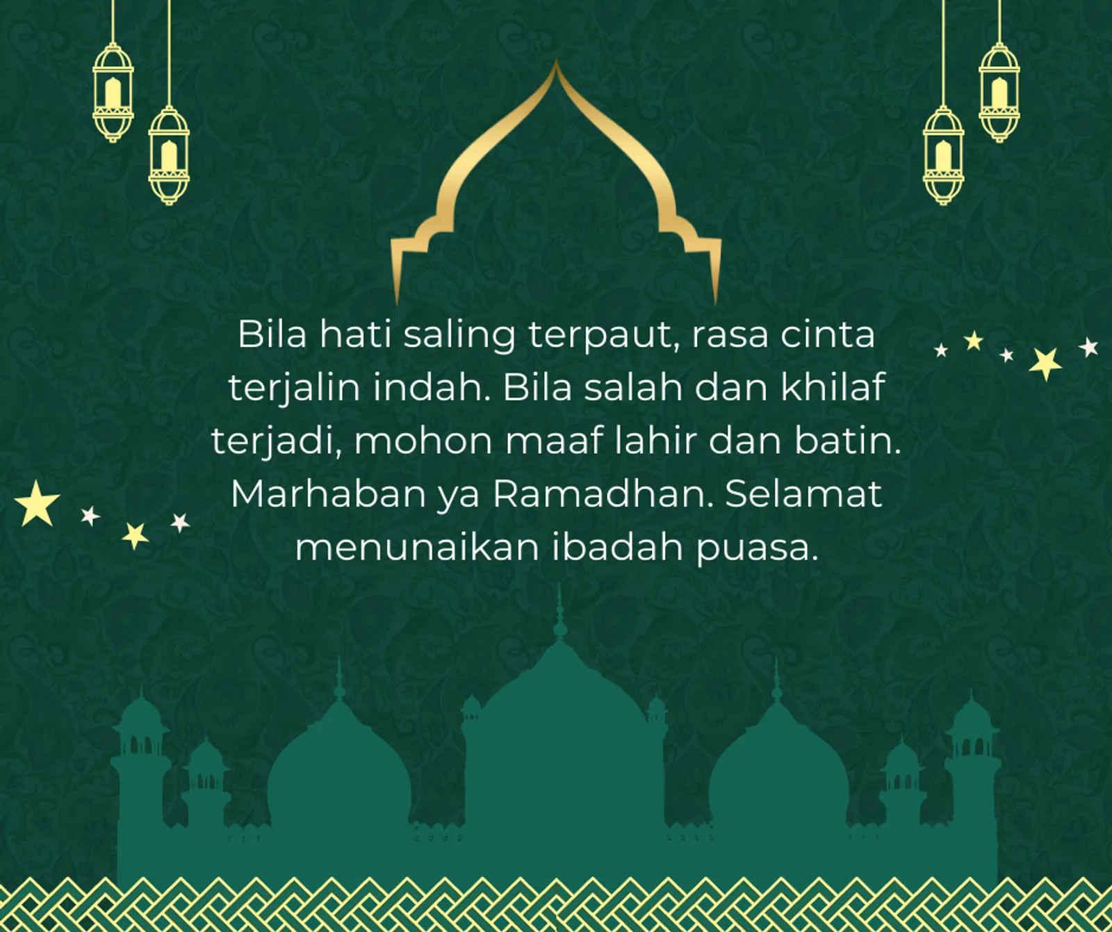 Ucapan Selamat Hari Ramadan yang Cocok Dibagikan ke Teman dan Kerabat