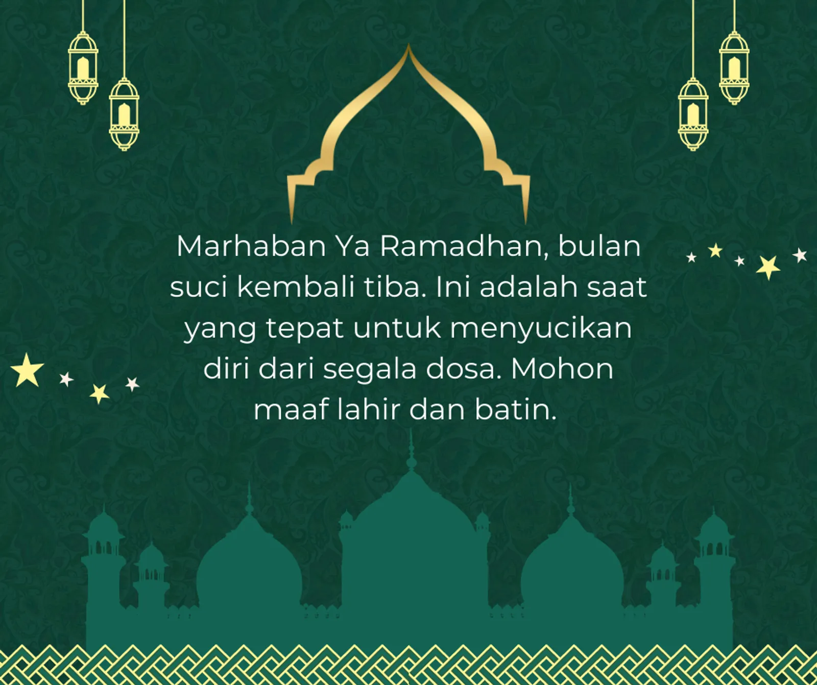 Ucapan Selamat Hari Ramadan yang Cocok Dibagikan ke Teman dan Kerabat