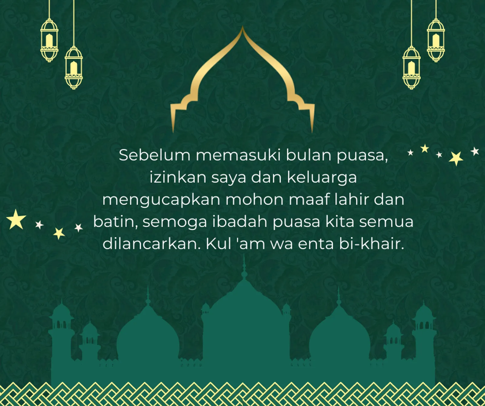 Ucapan Selamat Hari Ramadan yang Cocok Dibagikan ke Teman dan Kerabat