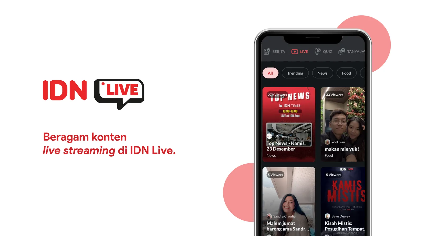 Nonton Live Streaming di IDN Live Yuk Bela, Seru Banget Lho!