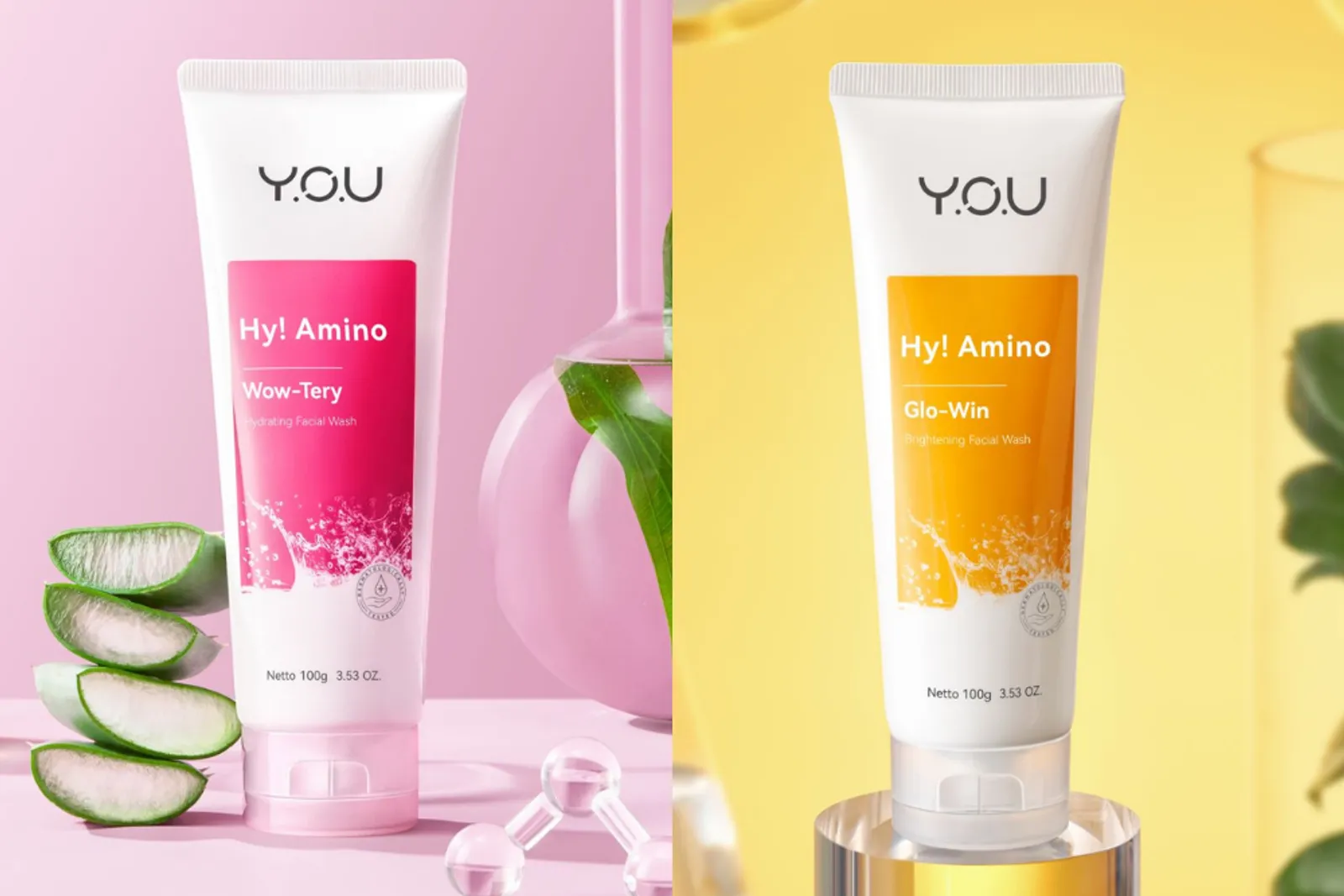 Y.O.U Hy! Amino Facial Wash, Bersihkan Wajah Tanpa Sensasi Ketarik