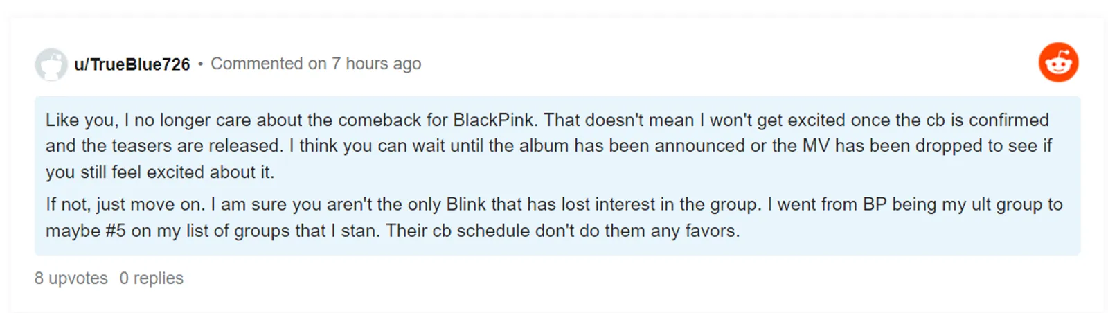 Terlalu Lama Hiatus, BLINK Akui Ingin Move On dari BLACKPINK