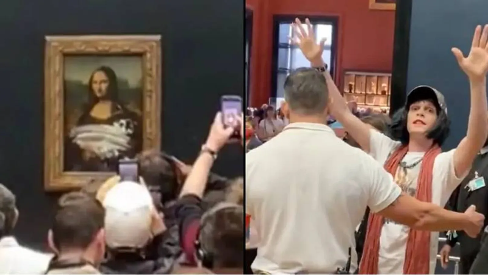 Heboh, "Perempuan Tua" Lempar Kue ke Lukisan Mona Lisa