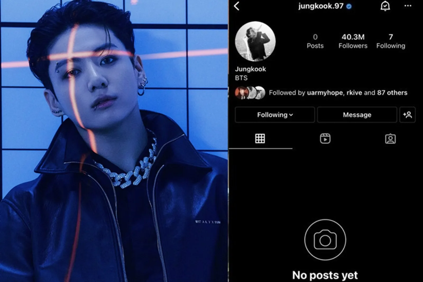 Jungkook 'BTS' Hapus Postingan Instagram, Followers Tetap Naik