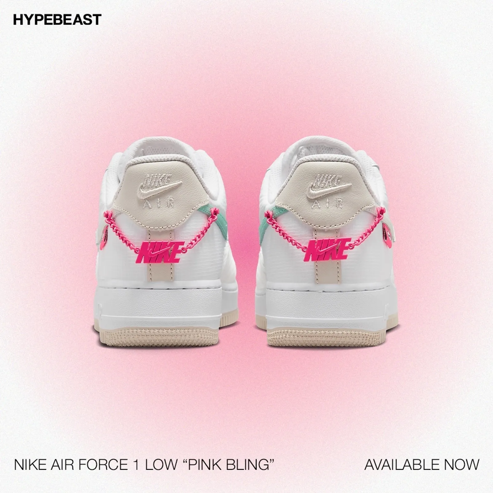 Nike Rilis Air Force 1 Low dalam Colorway 'Pink Bling'