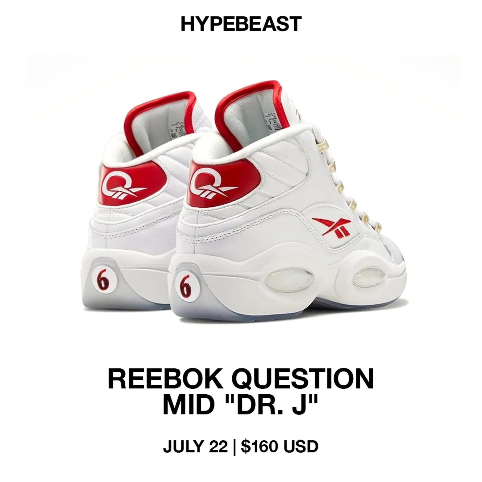 Segera Rilis! Ini Detail Reebok Question Mid 'Dr. J'!