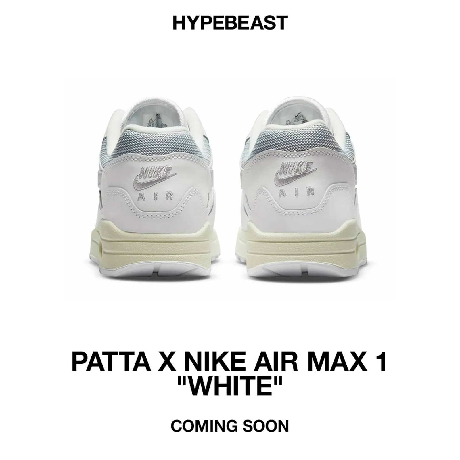 Siluet Unik pada Koleksi Sneaker Patta x Nike Air Max 1 'White'