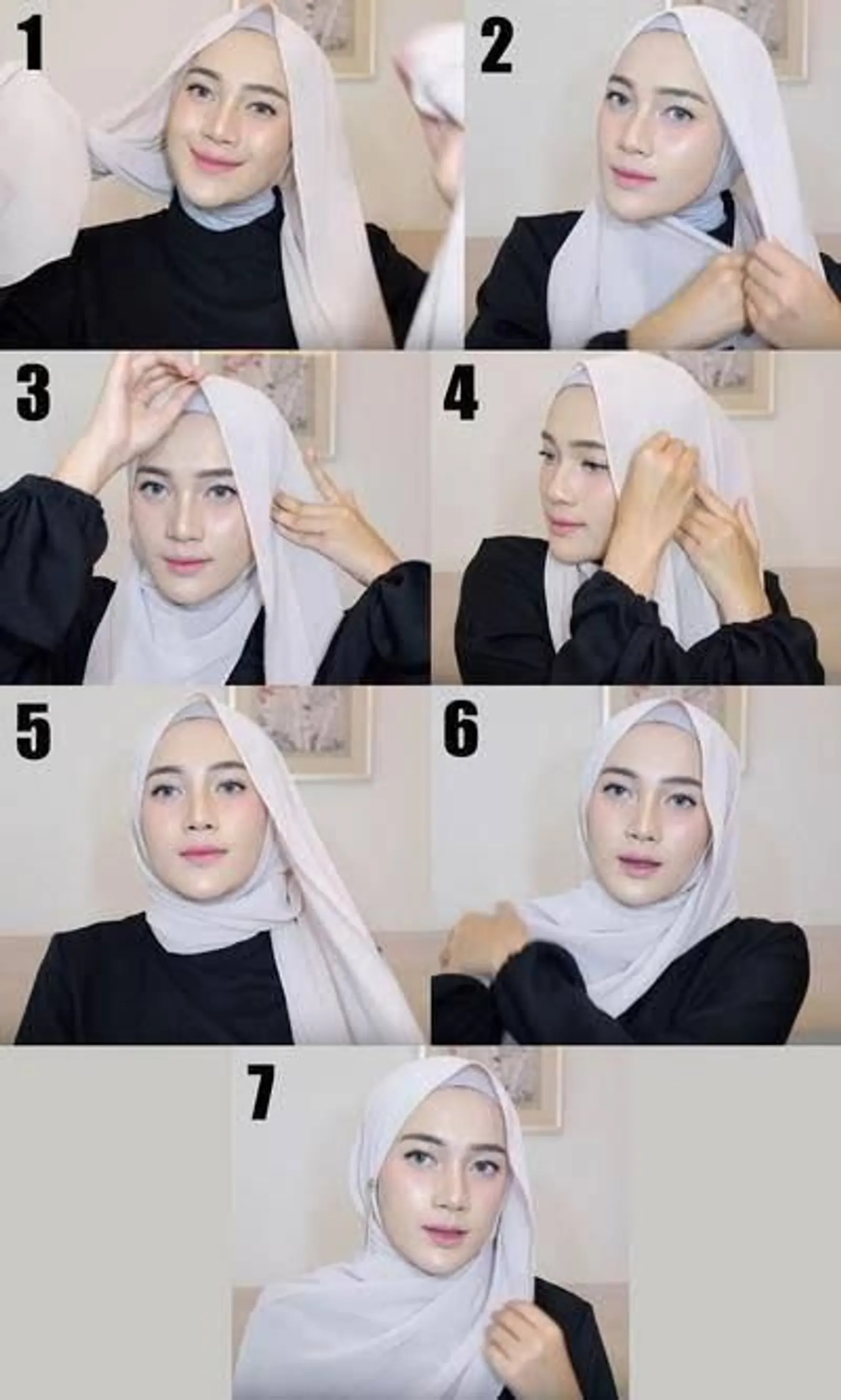 15 Tutorial Hijab Pashmina Kekinian yang Simpel