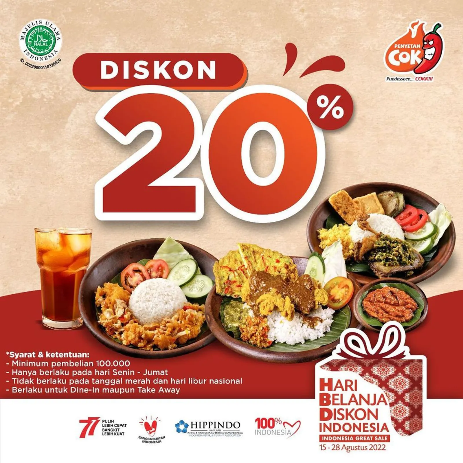 41 Promo 17 Agustus 2022, Makanan dan Minuman Diskon Besar!